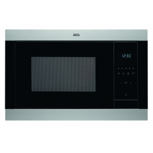 Microondas integrable Aeg MSB2547DM 25 litros 900W grill 1000W 8 niveles display LCD pulsador apertura programador electrónico acero inox antihuellas