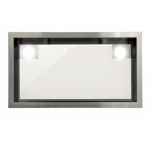 Campana grupo filtrante Cata GC DUAL A WH 45, 45 cm, control táctil, 820 m3/h, iluminación LED, clase A, ref. 02130207, cristal blanco