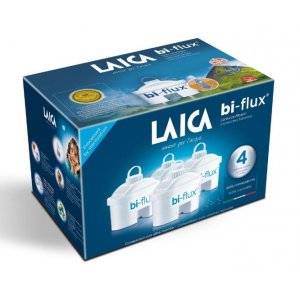 Recambio filtro jarra Laica, pack de 4 filtros, universal, reduce dureza y previene la cal