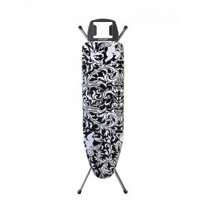 Tabla de planchar Rolser K04015 6 posiciones regulables y fácil plegado tabla perforada de una sola pieza especial vapor 112 x 32cm negro