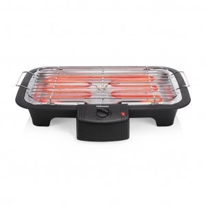 Barbacoa eléctrica Tristar BQ2813 regulador temperatura continuocparrilla ajustable en altura potencia 2000W 38 x 22 cm inox
