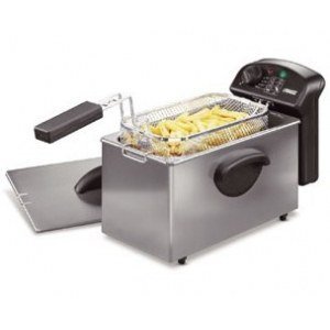 Freidora de aceite Princess 182626, 3 litros, 2000W, inox