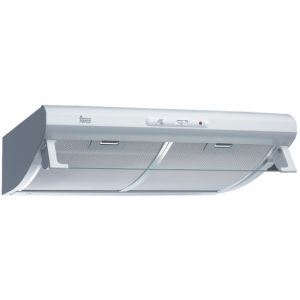 Campana tradicional Teka C 6420, motor doble turbina, 60 cm, 3 velocidades, 375 m3/h, 60dB, clase E, válvula anti-retorno, lámparas halógenas, ref. 40465531, blanco