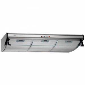 Campana tradicional Teka C 9420, 2 motores, doble turbina, 90 cm, 3 velocidades, 375 m3/h, 60dB, clase E, válvula anti-retorno, lámparas halógenas, ref. 40466250, inox