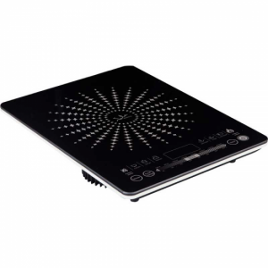 Hornillo Jata VIN145, inducción, 2100W, zona 12-26 cm, 8 funciones programadas, display LED, negro