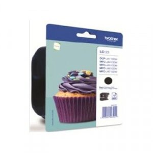 Consumible Brother Cartucho LC123BKBP Negro Blister