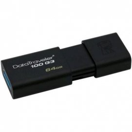 Memoria USB KINGSTON DataTraveler DT100G3 64 Gb USB 3.0 negro