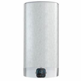 Termo eléctrico FLECK DUO7 80 EU compacto 80 litros 1500W display LCD instalación vertical / horizontal programable Ref: 3626164 gris plateado