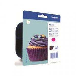 Consumible Brother Cartucho LC123MBP Magenta Blister