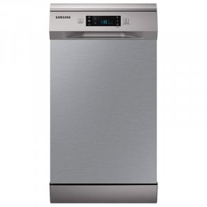 Lavavajillas Samsung DW50R4070FS, 10 servicios, 6 programas, display LED, 45 cm, 3ª bandeja, 44dB, clase E, inox