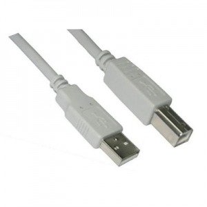 Cable PC NANOCABLE CABLE USB 2.0 Tipo A-B 1,8 mt Blanco