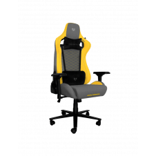 Silla Gamer Balam Rush Thunder Tour BR-932875, Inclinación Ajustable, Soporta Hasta 150Kg, Color Gris/Amarillo.
