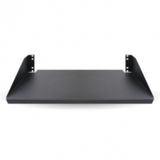 CHAROLA PARA RACK 2U X 28 CMS EMPATABLE BROBOTIX 830731 - Negro, Acero, 20 kg, 2U