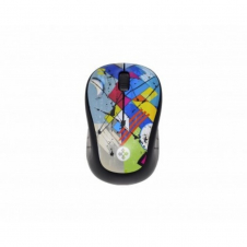 MOUSE NACEB ÓPTICO ARTY, INALÁMBRICO, USB, 1000DPI, MULTICOLOR