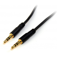 CABLE DELGADO DE 4.5M DE AUDIO ESTÉREO MINI JACK DE 3.5MM MACHO A MACHO