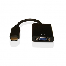Convertidor HDMI a VGA BROBOTIX 110964N - Negro, HDMI, VGA