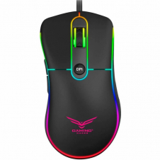 MOUSE GAMER NACEB ÓPTICO NA-0933, ALÁMBRICO, USB, 3200 DPI, NEGRO