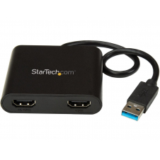 ADAPTADOR DE VIDEO EXTERNO USB 3.0 A 2 PUERTOS HDMI 4K PARA 2 PANTALLAS