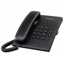 TELEFONO PANASONIC KX-TS500 ALAMBRICO BASICO UNILINEA SIN MEMORIAS (NEGRO)