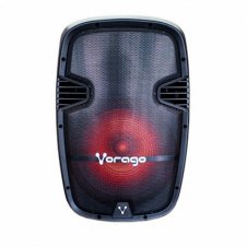 VORAGO BAFLE CON KARAOKE KSP-500, BLUETOOTH, INALÁMBRICO, 100W RMS, USB 2.0, NEGRO - INCLUYE TRIPIE + 2 MICRÓFONOS