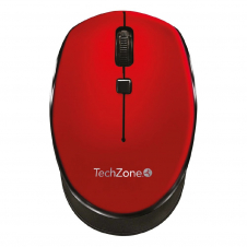 MOUSE TECHZONE TZ19MOU01-INAR OPTICO NANO USB BOTONES ROJO
