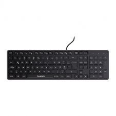 TECLADO ALAMBRICO QUARONI USB 104 TECLAS COLOR NEGRO