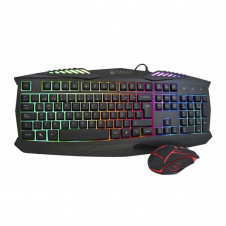 KIT GAMER DE TECLADO Y MOUSE NACEB NA-617, ALÁMBRICO, USB, NEGRO (ESPAÑOL)