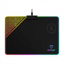 OCELOT MOUSE PAD RIGIDO TIPO RGB, CARGA INALAMBRICA PARA SMARTPHONES