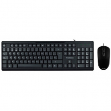 KIT DE TECLADO Y MOUSE ACTECK AC-928984, ALÁMBRICO, USB, NEGRO