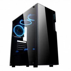 GABINETE XZEAL XZ130 CON VENTANA, TOWER, ATX/MICRO ATX/MINI-ITX, USB 2.0/3.0, SIN FUENTE, NEGRO XZCGB06B