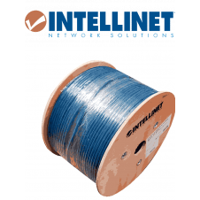BOBINA INTELLINET CAT 6A SFTP 305M SOLIDA AZUL 100% COBRE 705042