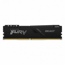 MEMORIA RAM KINGSTON FURY BEAST BLACK DDR4, 3200MHZ, 8GB, NON-ECC, CL16, XMP KF432C16BB/8