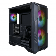 GABINETE COOLER MASTER MASTERBOX H500,MALLA,VIDRIO TEMP,ARGB,ATX,NEGRO