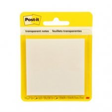 Notas Adhesivas 3M Post It 2.8x2.8 Transparente 1 Block C/36 Hojas Blister