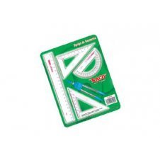 Equipo Geometría BACO ND-5010 Chico C-106 con Regla de 20 cm