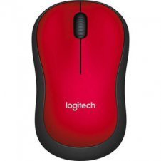 MOUSE LOGITECH ÓPTICO M185, RF INALÁMBRICO, 1000DPI, NEGRO/ROJO 910-003635