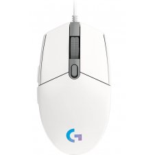 MOUSE GAMER LOGITECH ÓPTICO G203 LIGHTSYNC, ALÁMBRICO, USB, 8000 DPI, BLANCO 910-005794