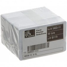 ZEBRA TARJETAS DE PVC PARA CREDENCIALES PREMIER, 2.12 X 3.38, 500 TARJETAS, PARA IMPRESORAS ZEBRA 104523-111