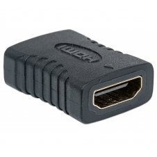 MANHATTAN COPLE HDMI A HEMBRA - HDMI A HEMBRA, CONEXIÓN RECTA, NEGRO 353465