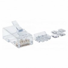 INTELLINET PLUG RJ-45 CAT6A UTP SÓLIDO, BOTE CON 80 PIEZAS TRANSPARENTES 790550