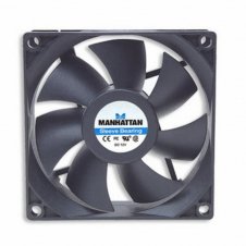 VENTILADOR MANHATTAN 4-PIN PARA PC, 80MM, 2500RPM, NEGRO 700320