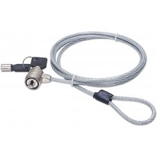 MANHATTAN CANDADO DE LLAVE PARA LAPTOP, 1.4 METROS, PLATA 440271