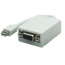MANHATTAN ADAPTADOR MINI-DISPLAYPORT MACHO - VGA HEMBRA, BLANCO 322508