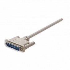 MANHATTAN CABLE PARA IMPRESORA NULL MÓDEM/SERIAL, DB9 HEMBRA - DB25 MACHO, 1.8 METROS, GRIS 314770