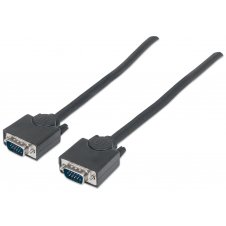 MANHATTAN CABLE PARA MONITOR SVGA 8MM, VGA (D-SUB) MACHO - VGA (D-SUB) MACHO, 3 METROS, NEGRO 311748