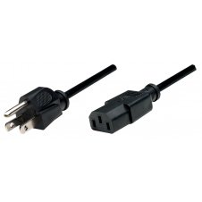 MANHATTAN CABLE IEC 60320 C13 MACHO - NEMA 5-15 MACHO, 1.8 METROS, NEGRO