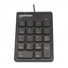 MANHATTAN TECLADO NUMÉRICO 176354, ALÁMBRICO, USB, NEGRO