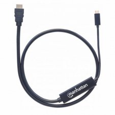 MANHATTAN CABLE USB C MACHO - HDMI MACHO, 1 METRO, NEGRO 152235