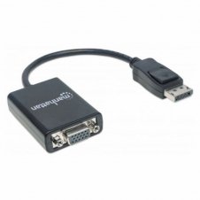 MANHATTAN CABLE DISPLAYPORT MACHO - VGA (D-SUB) HEMBRA, 15CM, NEGRO 151962
