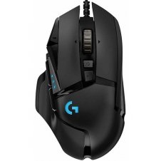 MOUSE GAMER LOGITECH ÓPTICO G502 HERO RGB, ALÁMBRICO, USB, 16000 DPI, NEGRO 910-005550